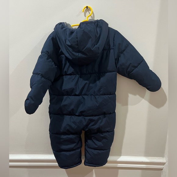 Old navy navy blue winter onesie snow suit jacket - Picture 4 of 5
